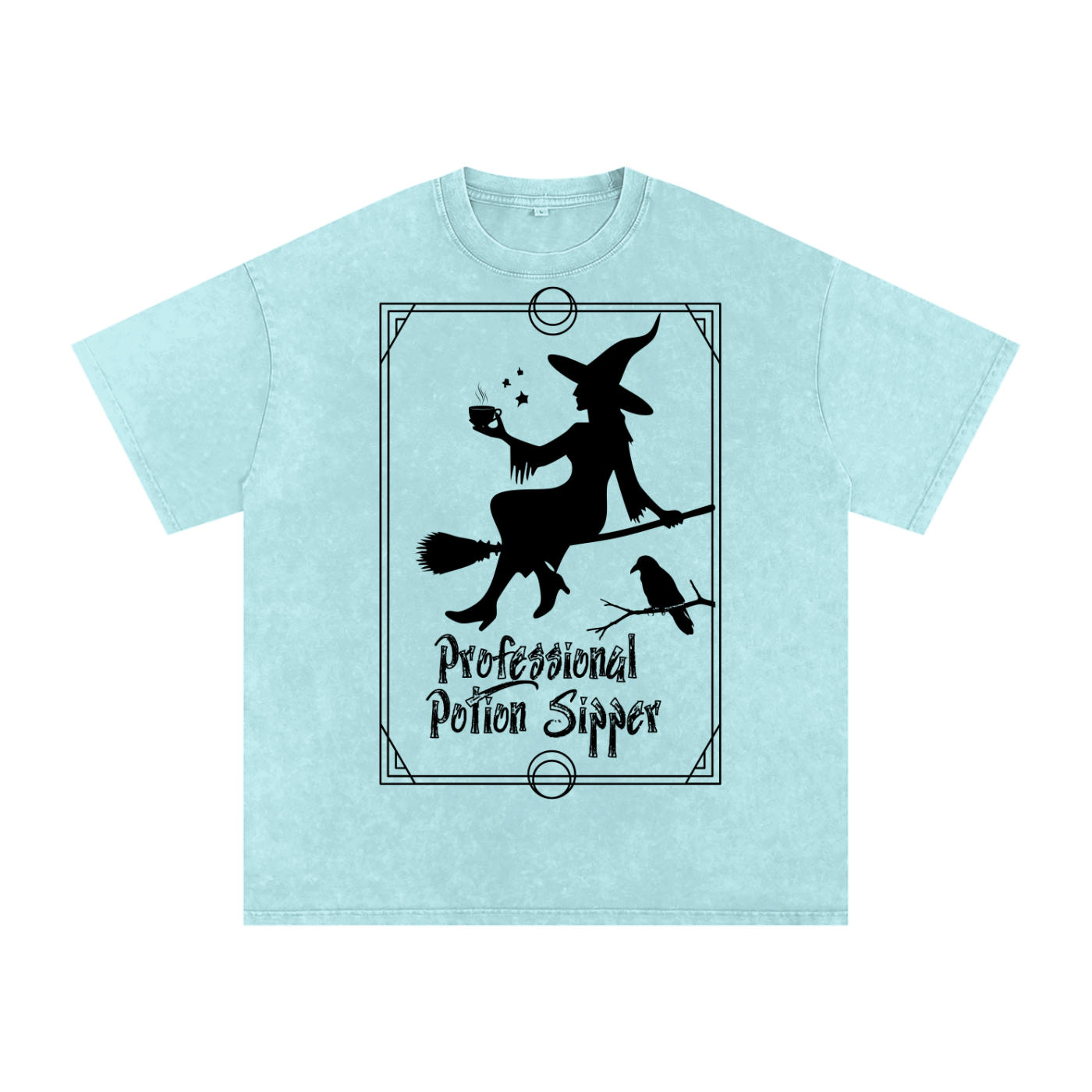 Snow Washed Oversized Cotton T-Shirt