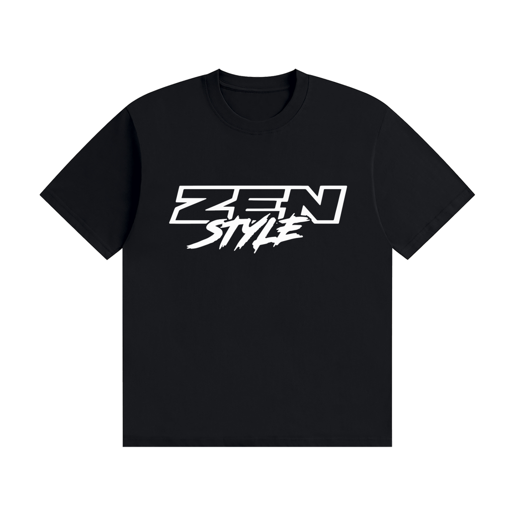 Black w/ white Zen Style