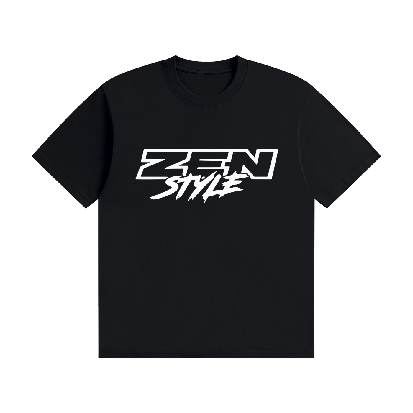 Black w/ white Zen Style