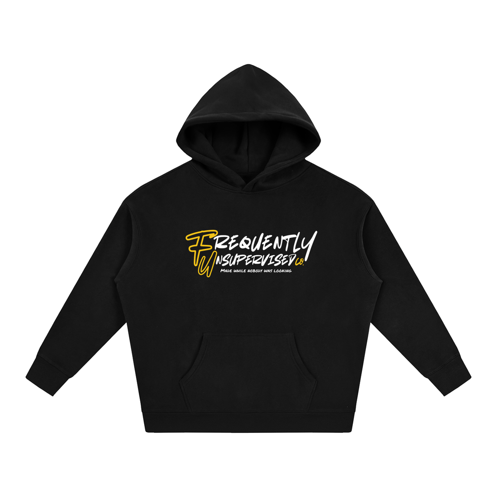 Frequently Unsupervised B/Y Oversize Fleeced Hoodie