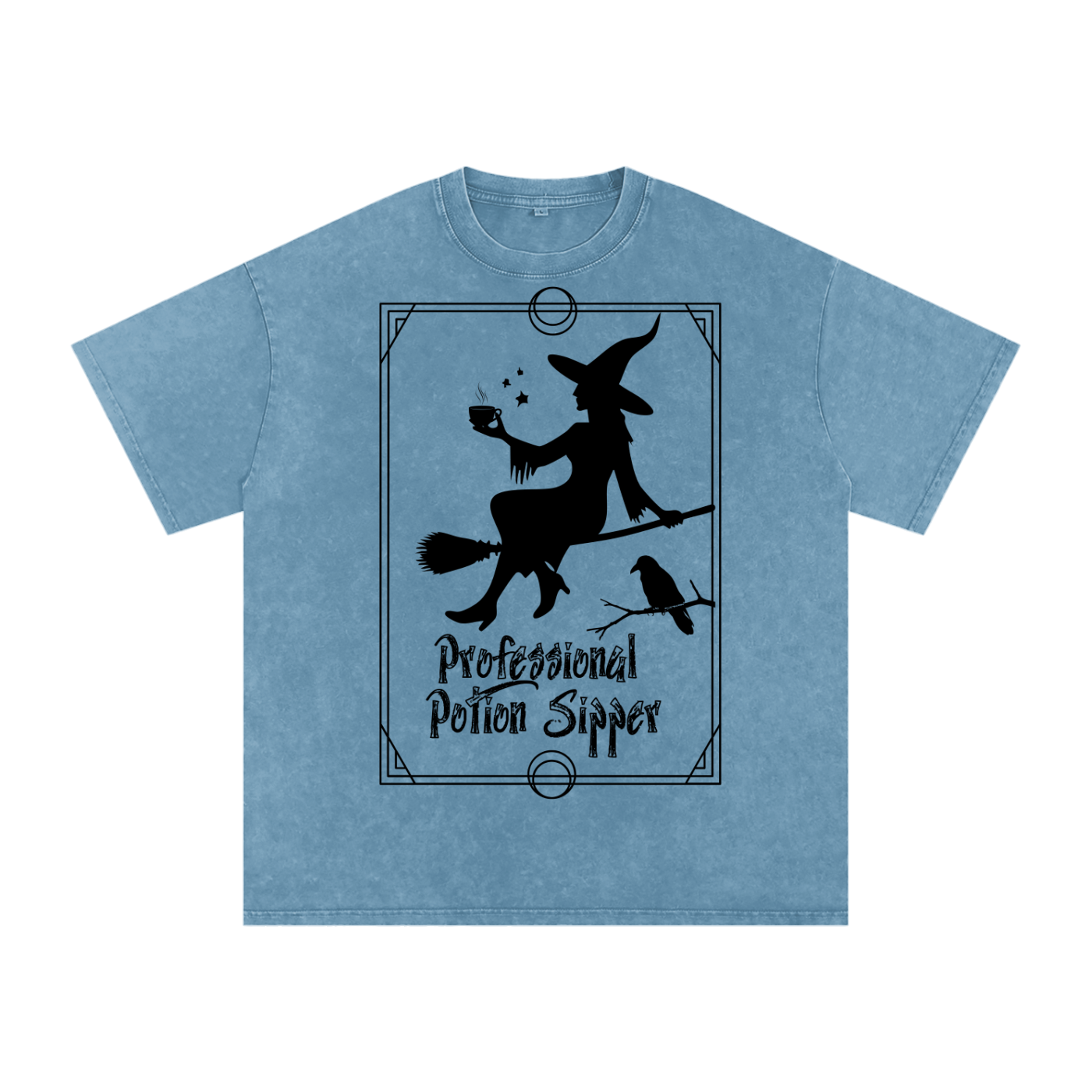 Snow Washed Oversized Cotton T-Shirt