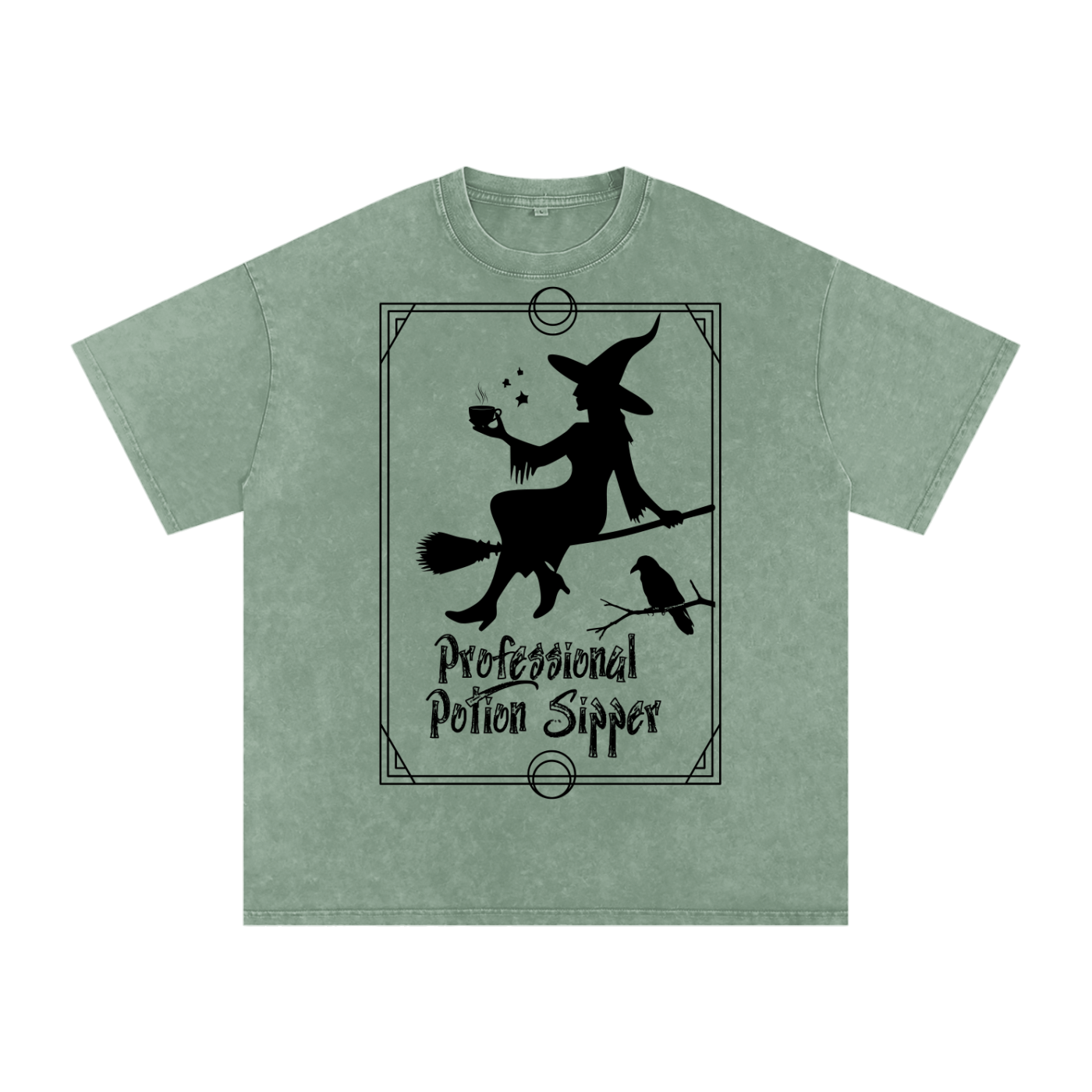 Snow Washed Oversized Cotton T-Shirt